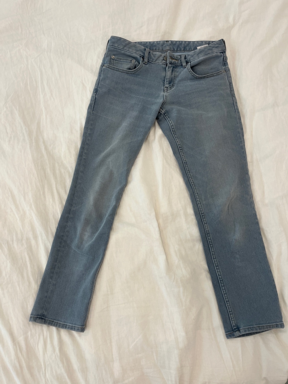 Uniqlo Women's cropped Jeans in Light Blue 23/24